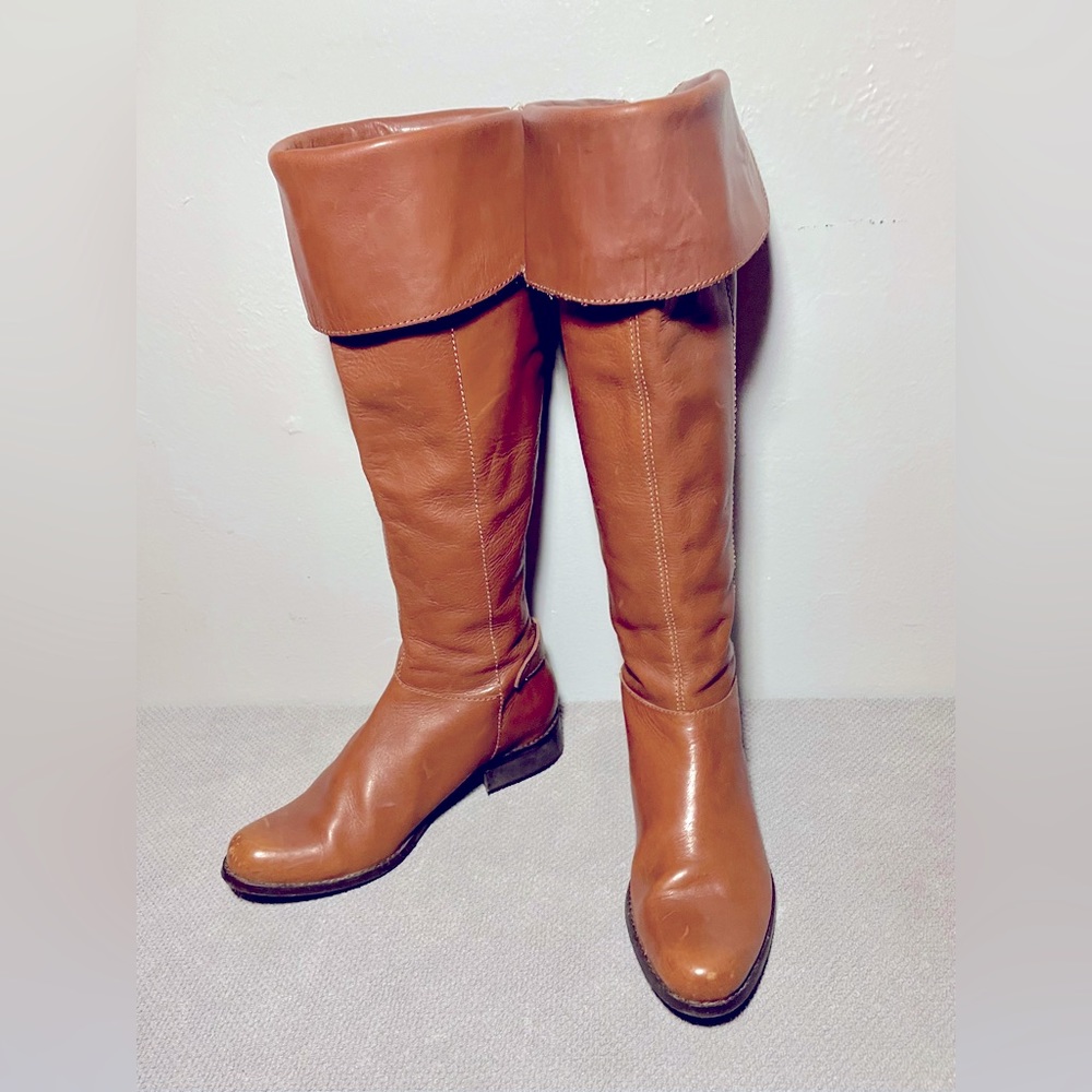 Seychelles Over the Knee Leather Boots size 7 with zipper